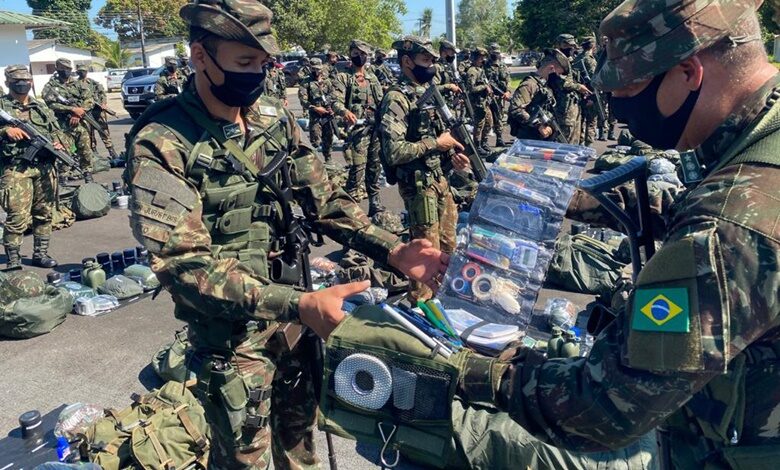 Exército Brasileiro realiza treinamento em Ribeira do Pombal